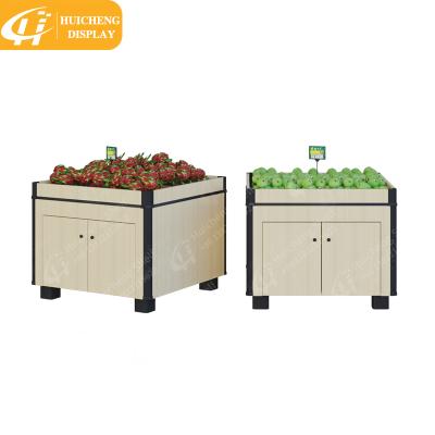 China Durable Custom Supermarket Merchandise Racks Shelf Shopping Mall Fruit Vegetable Promotional Product Display Stand for sale