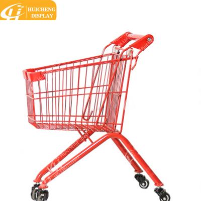 China Shopping Mall Car Trolley Supermarket Kid Size Folding Shopping Trolley for sale