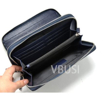 China With Condom Insert Vbusi Model001 Eco Manufacturer Customize Cow Leather Man Hand Carry Wallet For Boss President for sale