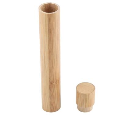 China Sustainable Eco Friendly Portable Custom Bamboo Toothbrush Holder Case for sale