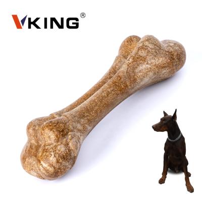 China Dogs Wholesale Dog Toy Factory NEW Wooden Leg Bones Clean Teeth Indestructible Chewing Interactive Dog Bone for sale