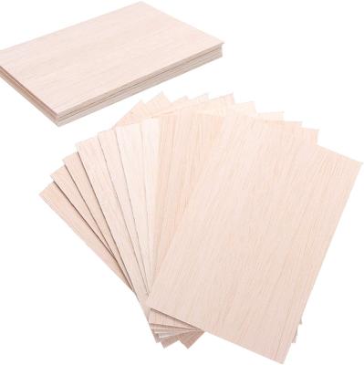 China Europe Thin Sheets Unfinished Balsa Wood Craft Board For House Planes Ship Ship Arts And Crafts School Projects Diy Wood Ornaments for sale