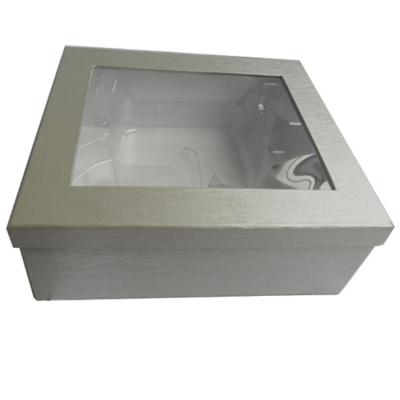 China Luxury Recyclable With Window Transparent Gift Tough Paper Gift Boxes for sale