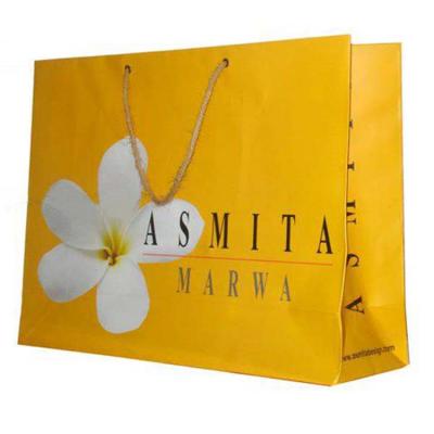 China New High Quality Custom Recyclable Recycle Printed Paper Bag, Large Shopping Bag, Large Size for sale