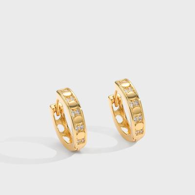 China FASHIONABLE High Quality Minimalist Small Delicacy Hoop Earring Gold Plated Huggie Earring Hoops For Women Girls for sale