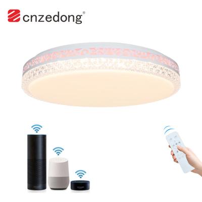 China High Power Modern Indoor Living Room Smart Intelligent Control 24w 48w Dimmable Led Ceiling Light for sale