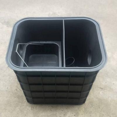 China Plastic Sewage Oil Water Separator For Kitchen Sink Black Automatic Grease Trap Grease Trap For Small Sewage Treatment Plant for sale