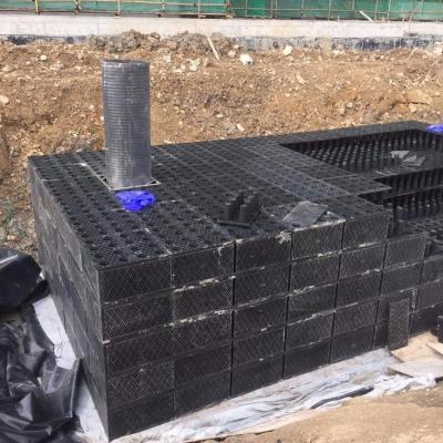 China Water Storage 800mm*800mm*440mm PP Rainwater Harvesting System Modules Manufacturer for sale