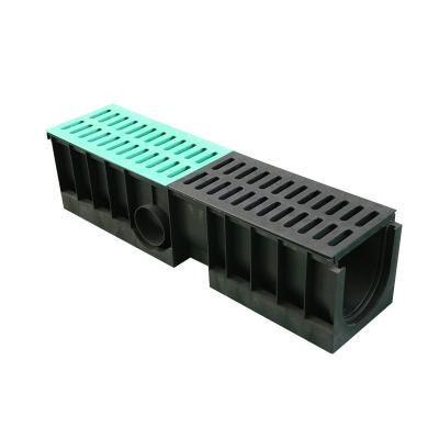 China Conduit Modern Sewer Drain Plastic HDPE Water Drainage 27 cm Drainage Gutters/Channel Manufacturer for sale