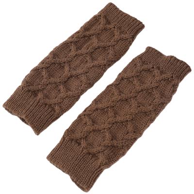 China Gloves 2021 Fashional Fashional Autumn Winter New Arrival Fashion Man's Half and Women's Finger Knitted Wool Warm Arm Warmers Cover Fingerless Gloves for sale