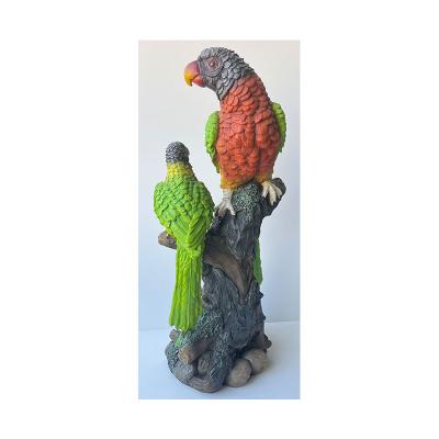 China China Best Price Resin Life Size Outdoor Anima Parrot Sculpture Animal Garden Ornament for sale