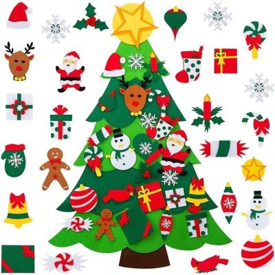 China DIY Felt Craft For Kids Factory Direct Sale New Design Felt Christmas Tree for sale