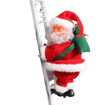 China Christmas Santa Electric Climbing Ladder Santa Claus Xmas Figurine Ornament Gifts-Decorate Beautify Your Room and Party/ for sale