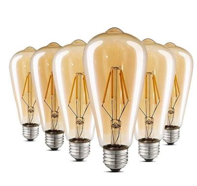 China led vintage edison filament light bulb ST64, ST58, A60/A19, T45, G80, G95, G125, B53, C35, T30 bulb for sale