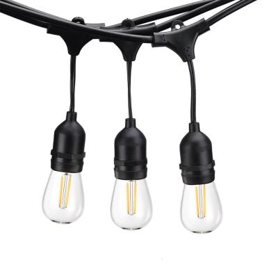 China Festival Plastic Edison Bulb String Lights Fairy Edison Bulb Patio Lights for sale