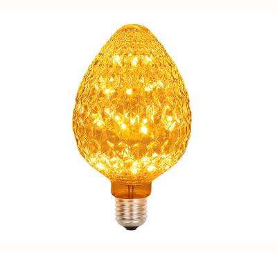 Cina Le lampadine decorative di vetro del filamento della fragola 3 watt hanno condotto G95 E27 95x135 millimetro in vendita