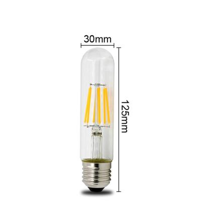 China Warme Witte Uitstekende Edison Filament Bulbs T10 125mm Edison Tube Bulb 400lm Te koop