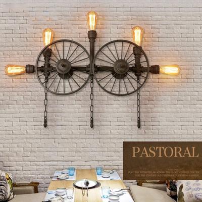 China Iron Retro Vintage Filament Bulb Wall Lights E27 Loft Edison Bulb Wall Lights for sale