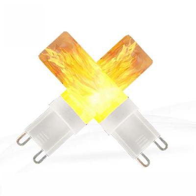 Cina G9 ha condotto la luce tremula del fuoco della lampadina 220-240v 0.5w della fiamma per la decorazione domestica in vendita