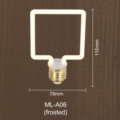 China El bulbo simple moderno Squre 4w del filamento de Dimmable llevó el bulbo E27 Dimmable de Edison en venta