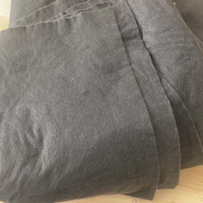 China Other Factory Sale 100g-800g Black Filament Fabric Geotextile Cheap Polyester Staple Fiber for sale