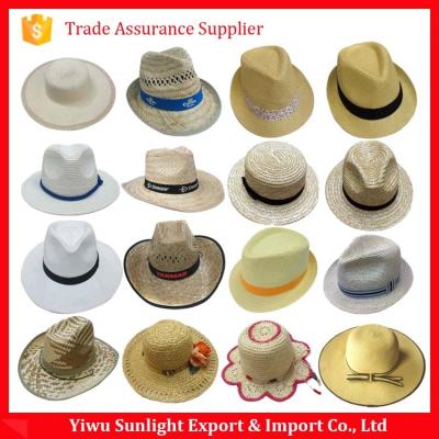 China Wholesale Custom Empty Straw Hat Straw Hat Straw Hat Promotion Design Boating Hat Straw Hat for sale