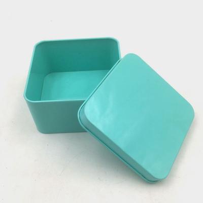 China High Quality Colorful Square OEM Promotional Metal Tin Tin Box Colorful Square Tin Box Chocolate Cookie Tin Can for sale