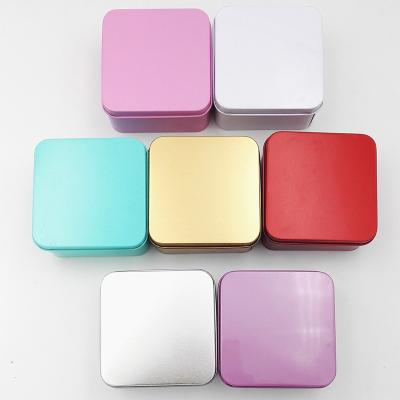 China Custom Tea Container Tin Box Square Wholesale Square Tin Box Gift Box Packaging Metal Tin Box Square for sale