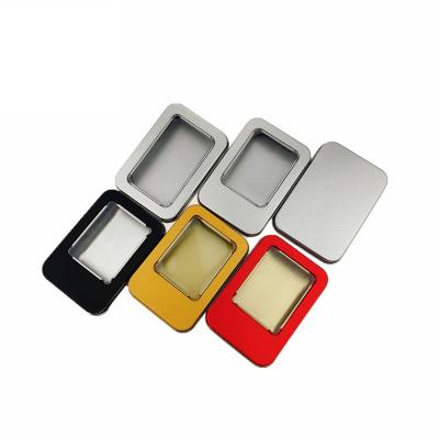 China Small Storage Tin Box For Food Rectangular Promotional Empty Metal Tins Box Containers Custom Design Small Storage Tin Box For Food for sale