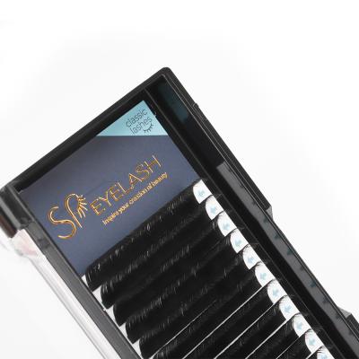 China Soft PS Eyelash Factory Classic Eyelash Extensions in 0.10 0.12 0.15 0.18 0.20mm For Professional Use for sale