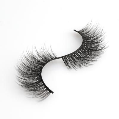 China Wholsesale Crisscross Lashes 3D Silk Band Lashes Eye Lashes Silk With Private Label for sale