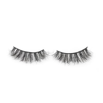 China Natural Curl Real Siberian Tapered Faux Full Fluffy Mink Lashes Eyelash 3d Lashes Wholesale for sale