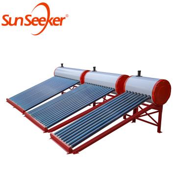 China Home Heating System Outdoor Super Super Vacuum Tube Solar Water Heaters for sale