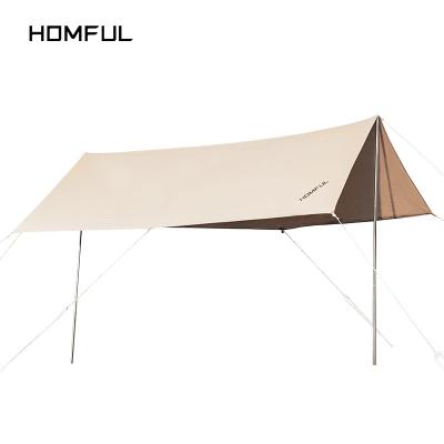 China Easy Install HOMFUL Square Space Camping Tent Large Outdoor Waterproof Portable Camping Tarp for sale