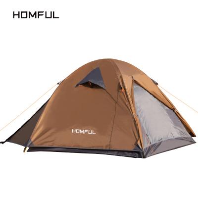 China Carry bag HOMFUL new arrival camping 2 or 3 people polystyrene tent wholesale outdoor hill tent for sale