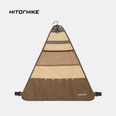 China Modern Hitorhike New Arrival Camping Picnic BBQ Tableware Multifunction Tripod Bag Canvas Material Storage Bag For Outdoor Hiking for sale