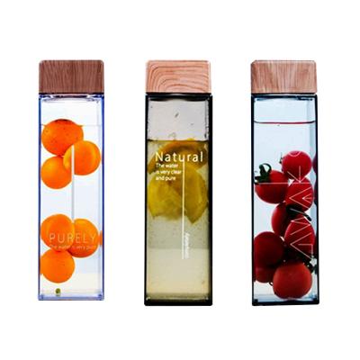 China Sustainable Wholesale Creative Water Cup Crystal Water Bottles Bamboo Water Bottle for sale