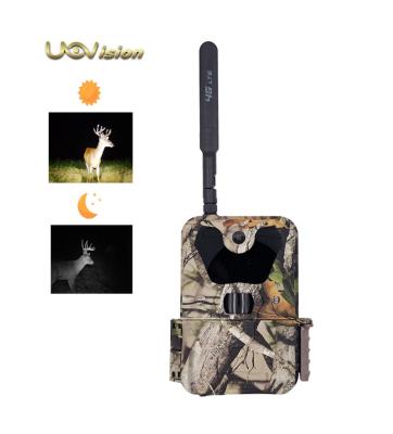 China Wireless System Uovision 4G LTE Cellular Trail Camera With 20MP 1080P IR LED Invisible Wildlife Monitoring Remote Control For Free for sale