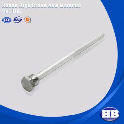 China ASTM AZ63 Extruded Magnesium Anode Rod For Solar Water Heater Or AZ31 for sale