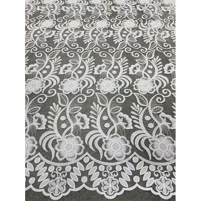 中国 Viable Sequins Ivory Lace Fabric 2022 Bridal Ivory Tulle Lace Fashion Wedding Dress Fabric 130cm Width 販売のため