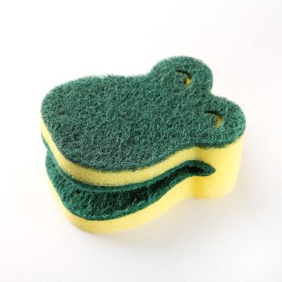 China Sustainable Household Kitchen Cleaning Sponge With Scouring Pad for sale