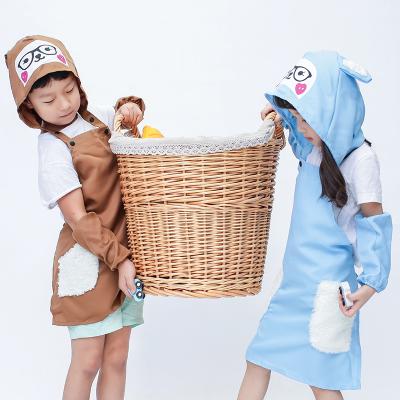 China Eco - Friendly Waterproof Kids Apron Set Polyester For Kids Painting Apron for sale