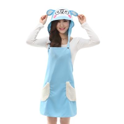 China With Hat And Pocket Factory Supply Custom Cute Cotton Sleeping Apron With Pocket Waist Apron for sale