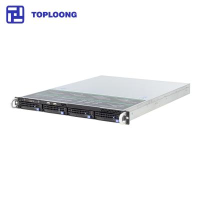 China Hot Swap Server Chassis 1U 4bays 550mm depth data storage 19 inch rackmount standard storage server chassis with SATA motherboard for sale