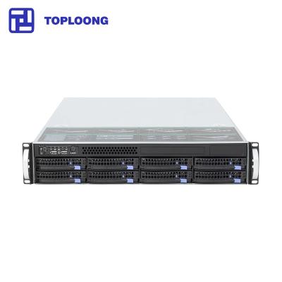 China With fan server case chassis 2U 8 bays server storage chassis hotswap case rackmount /new product for sale