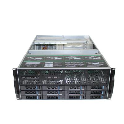 China With Fan GPU Server Case 4u 12bays Server Rackmount Chassis With 6gb/s Expander Motherboard for sale