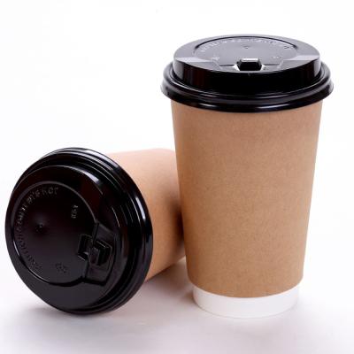 China New Design High Quality Disposable Coffee Paper Cup Hot Paper Cup With Insert Coffee Paper Cups With Logo for sale