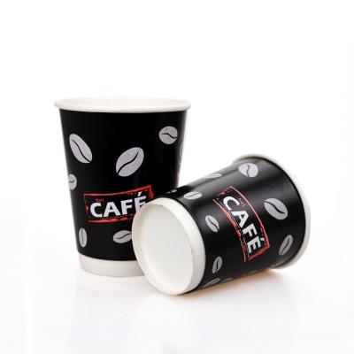 China Biodegradable Disposable Take Out 12 Oz 8 Oz Double Wall Coffee Paper Cup for sale