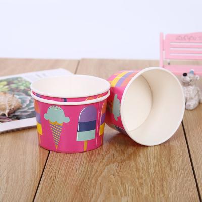 China Hot Sale Biodegradable Printing Recycle Ice Cream Export Custom Paper Cup for sale