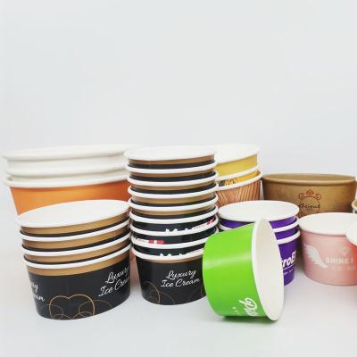 China Fast Delivery Biodegradable Recycle Disposable Professional Ice Cream Paper Cup Cardboard for sale